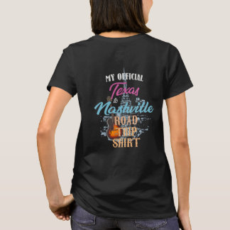 Texas till T-tröja för Nashville vägresa T Shirt