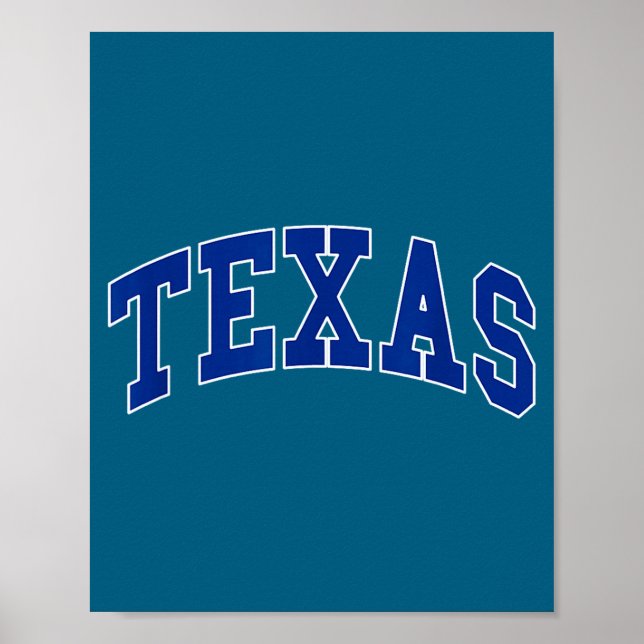 Texas - tillbakablick design - klassisk  poster (Framsidan)