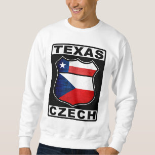 Texas tjeckamerikan långärmad tröja