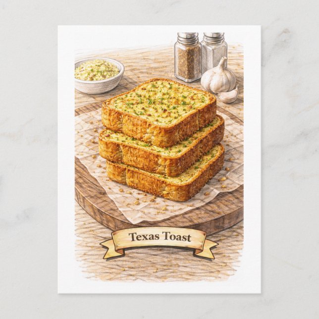 Texas Toast (Amerikansk matserie) Vykort (Framsida)