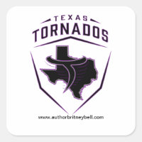 Texas Tornadon Square Sticker