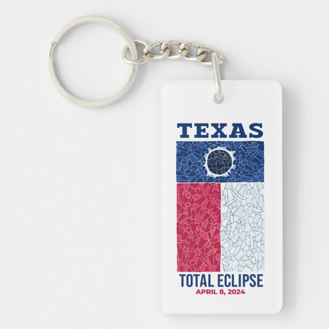 Texas Total Eclipse Acrylic Keychain (Framsidan)