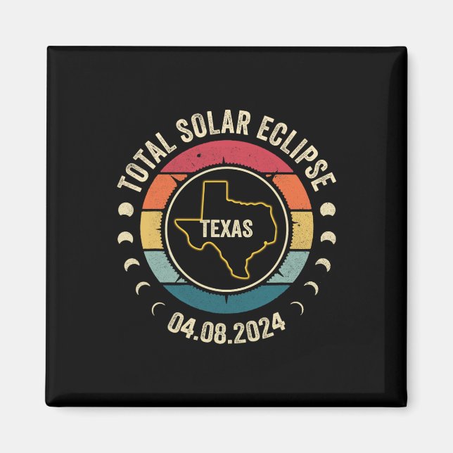 Texas Total Solar Eclipse 2024 American Totality A Magnet (Framsidan)