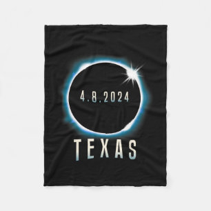Texas Total Solar Eclipse 2024 Blue April 8 Manar Fleecefilt