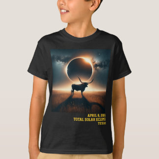 Texas Total Solar Eclipse 2024 minneshögtid Astro T Shirt