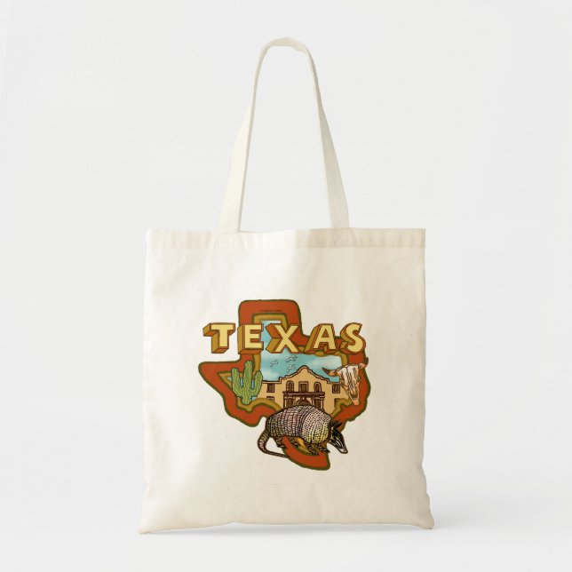 Texas tote bag tygkasse (Framsidan)