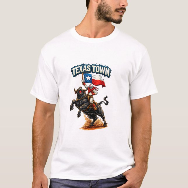 Texas Town Rodeo Shirt T (Framsida)