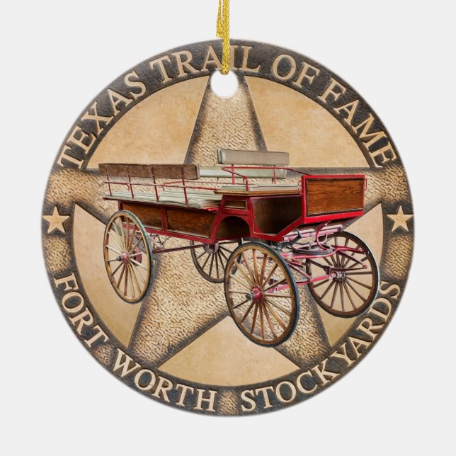 Texas Trail, Fort Worth, Texas Ornament (Baksidan)