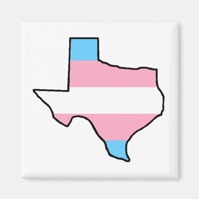 Texas Trangender Pride Magnet (Framsidan)