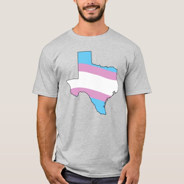 Texas Trans Pride T Shirt (Framsida)