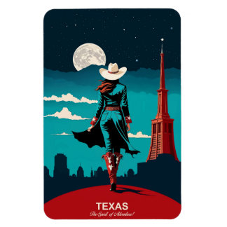 Texas Travel: Äventyr Flexible-andan Magnet