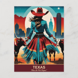 Texas Travel: där Västern börjar Vykort