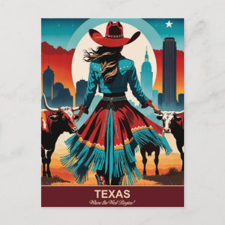 Texas Travel: där Västern börjar Vykort