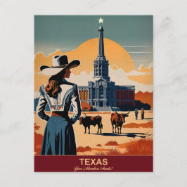 Texas Travel: Din Äventyr-väntan Vykort