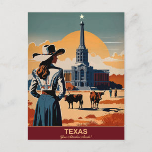 Texas Travel: Din Äventyr-väntan Vykort