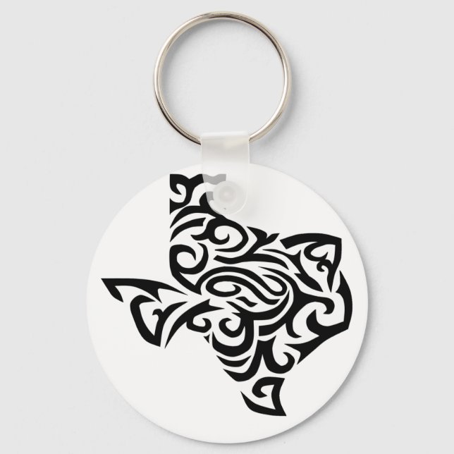 Texas Tribal Art Keychain Nyckelring (Framsida)