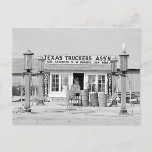 Texas Truck Stop, 1939 Vykort
