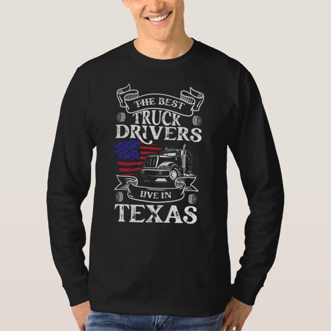 Texas Trucker Stolt T Shirt (Framsida)