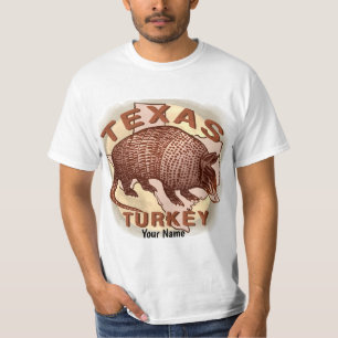 Texas Turkiet Armadillo T Shirt