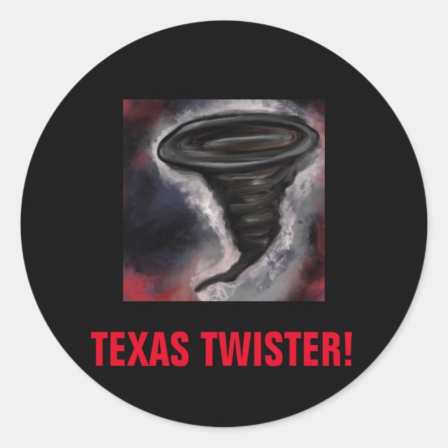 TEXAS TWISTER RUNT KLISTERMÄRKE (Framsida)