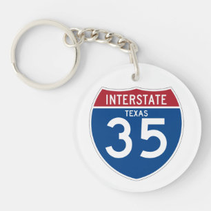 Texas TX I-35 skyddar den Interstate huvudvägen -