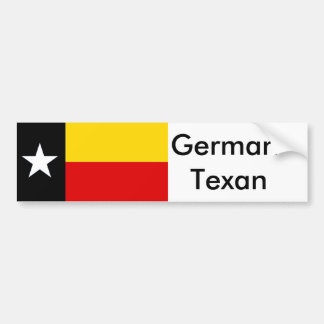 Texas tysk (Texasdeutsch) flaggabildekal Bildekal