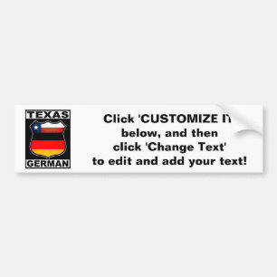 Texas tyskamerikan bildekal