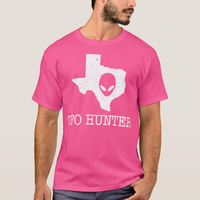 Texas Ufo Hunter T Shirt (Framsida)
