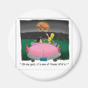 Texas UFO? Roliga T-shirts, presenter & samlarobje Magnet
