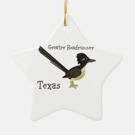 Texas Underbarare Roadrunner Julgransprydnad Keramik
