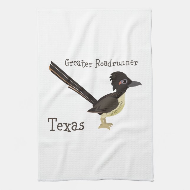 Texas Underbarare Roadrunner Kökshandduk (Vertikal)