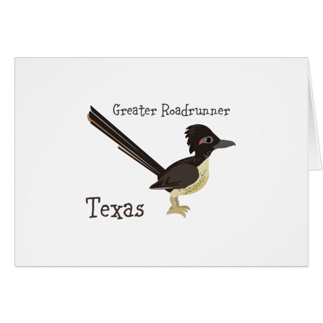 Texas Underbarare Roadrunner OBS Kort (Framsidan Horizontal)