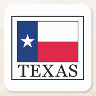 Texas Underlägg Papper Kvadrat