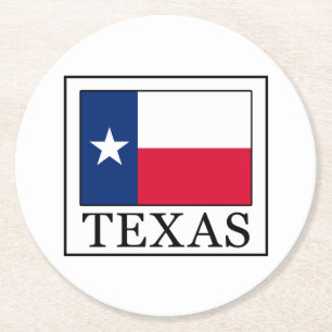 Texas Underlägg Papper Rund