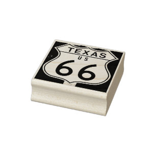 Texas US route 66-tecken gummi frimärke Stämpel