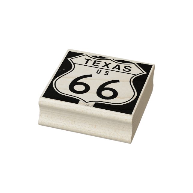 Texas US route 66-tecken gummi frimärke Stämpel (Stämpel)