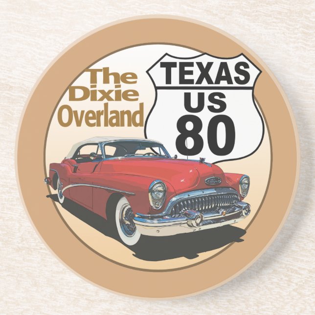 Texas US Route 80 - Dixie Overland Underlägg (Framsidan)