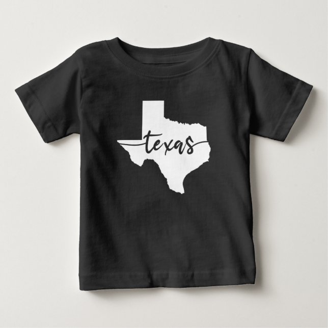 Texas USA delstats karta T Shirt (Framsida)