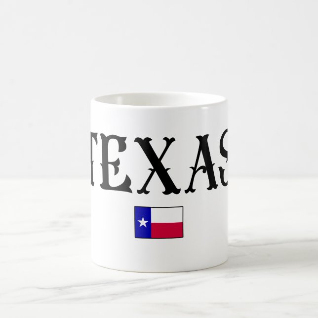 Texas USA:s delstat Karta Flagga Kaffemugg (Center)