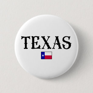 Texas USA:s delstat Karta Flagga Knapp