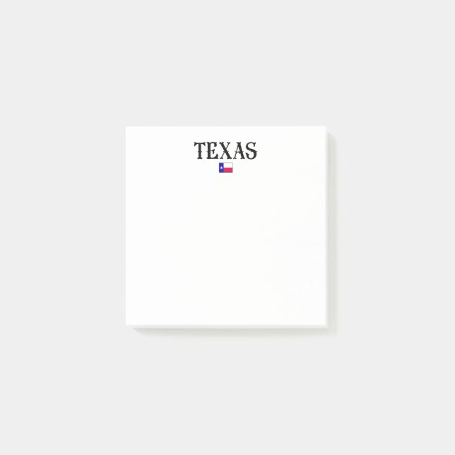 Texas USA:s Karta Flagga Post-it Block (Framsida)