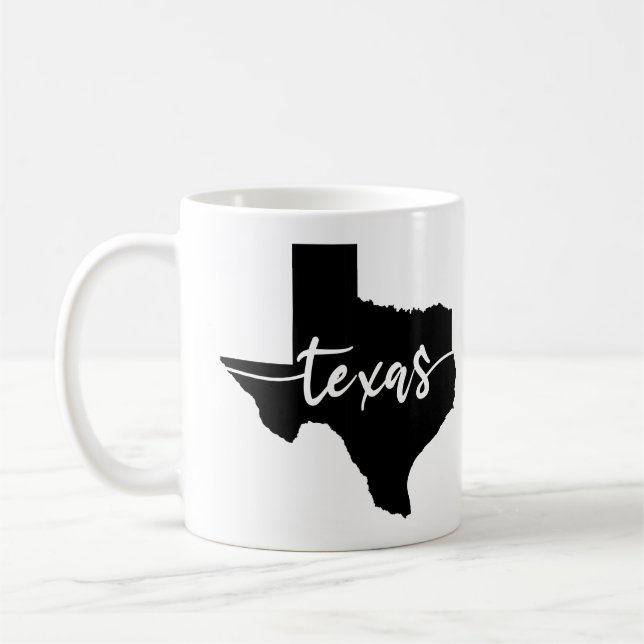 Texas USA State Karta Kaffemugg (Vänster)