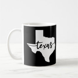 Texas USA State Karta Kaffemugg