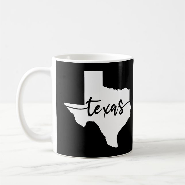Texas USA State Karta Kaffemugg (Vänster)