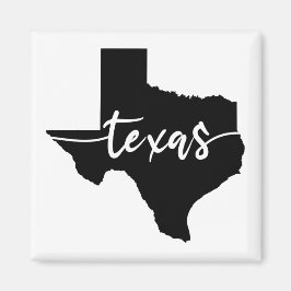 Texas USA State Karta Magnet