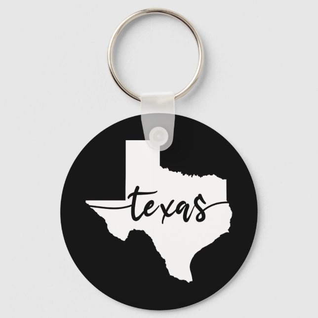 Texas USA State Karta Nyckelring (Framsida)