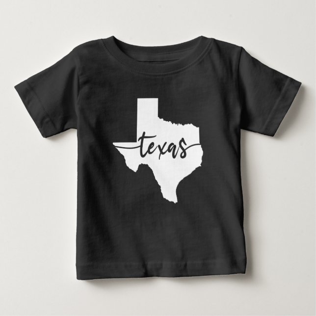 Texas USA State Karta T Shirt (Framsida)
