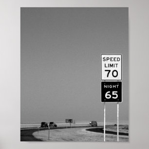 Texas vägmärke poster
