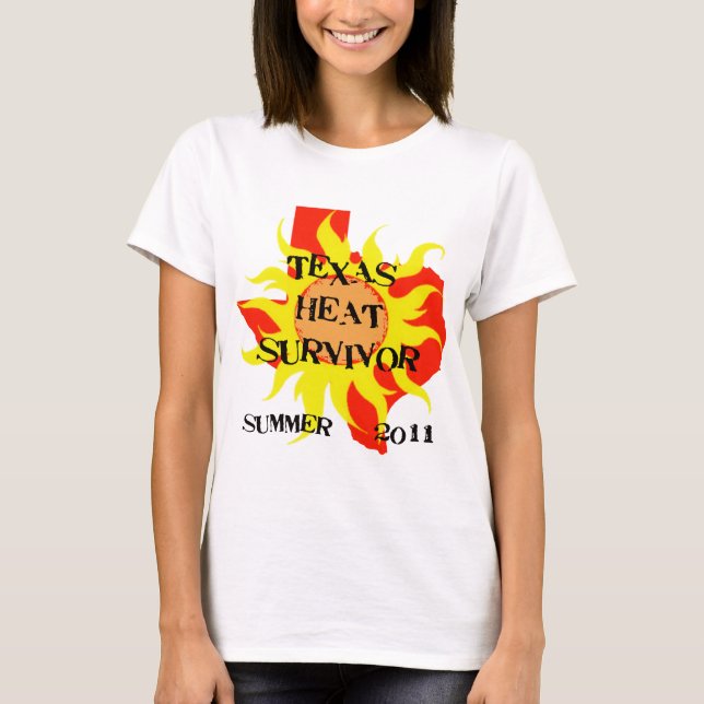 TEXAS VÄRMER ÖVERLEVANDEN T SHIRT (Framsida)