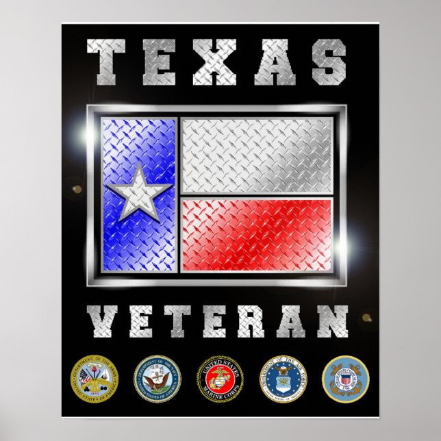 Texas Veteran Poster (Framsidan)